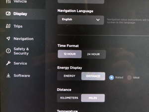 range display setting